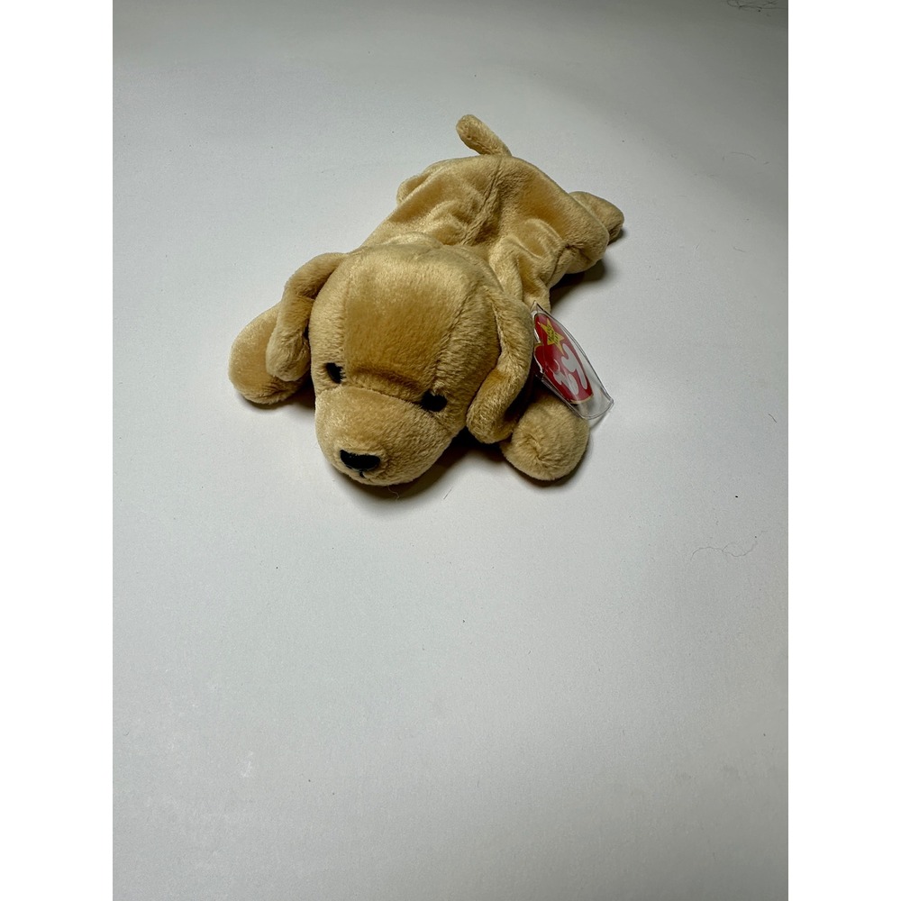Ty Beanie Baby Fetch the Golden Retriever Dog Vintage 1998 Plush Tan 4225